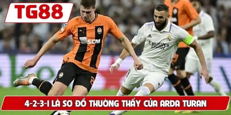 4-2-3-1 là sơ đồ thường thấy của Arda Turan