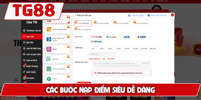 Các bước nạp điểm siêu dễ dàng