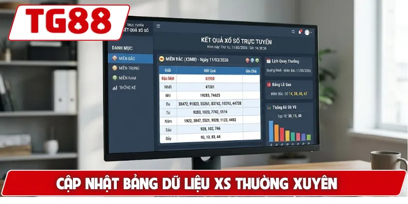 Cập nhật bảng dữ liệu XS thường xuyên