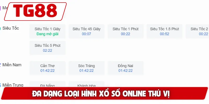 Đa dạng loại hình xổ số online thú vị