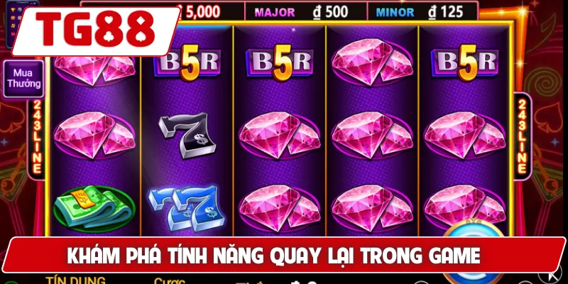 Siêu Phẩm Jackpot: Cơ Hội Thắng Lớn Tại TG88 7 Khám phá tính năng quay lại trong game