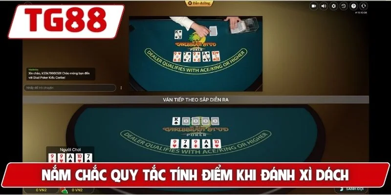 Blackjack TG88 - Trải Nghiệm Game Bài Đỉnh Cao Dễ Thắng 6 Nắm chắc quy tắc tính điểm khi đánh xì dách tại TG88