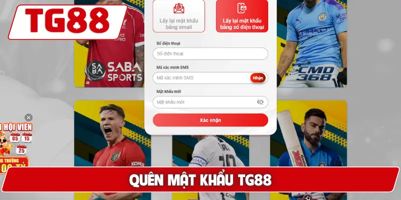 Quên mật khẩu TG88