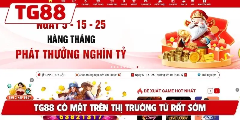 Giới Thiệu TG88 - Nhà Cái Uy Tín Số 1, Tầm Nhìn Dài Hạn 5 TG88 có mặt trên thị trường từ rất sớm