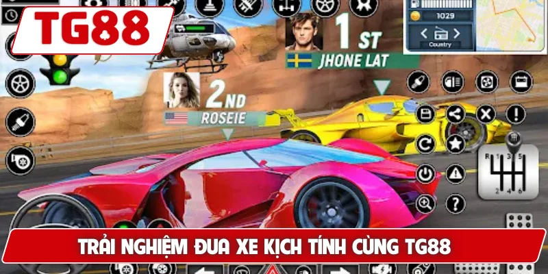 Trải nghiệm đua xe kịch tính cùng TG88
